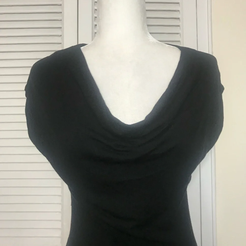 H&M Black Cowl Neck Sweater Dress -Size Small - Picture 2 of 3